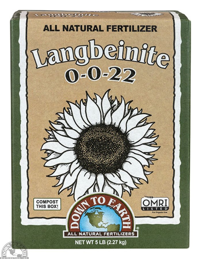 Down To Earth Langbeinite K-Mag Soil Amendment - 5 lb — additional package view