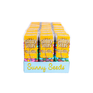 Rainbow colored Sunny Seeds® in 1 oz tubes