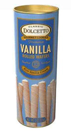 DOLCETTO VANILLA WAFER ROLLS (3 oz canister)
