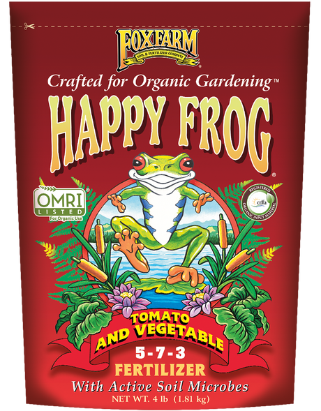 FoxFarm Happy Frog Tomato and Vegetable Fertilizer - 4 lb bag