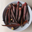 Okra Seeds - Red Burgundy Okra - Alliance of Native Seedkeepers - Vegetable Seeds