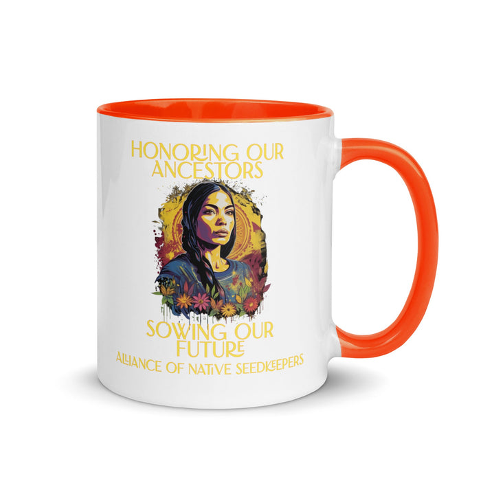 Merchandise AoNSK Seedkeeper Mug with Color Inside - Alliance of Native Seedkeepers -