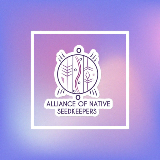 Merchandise Bubble-free Alliance of Native Seedkeepers Logo stickers - Alliance of Native Seedkeepers -