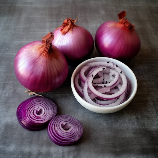 Onion Seeds - Red Burgundy - Alliance of Native Seedkeepers -
